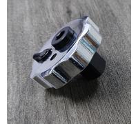 Filteilect Mini clé à cliquet 2 en 1 à double tête compacte avec fonction réversible pour douilles d'entraînement 1/4", 3/8", 1/2", antidérapante et ergonomique (B)