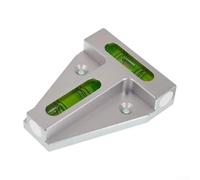 Filteilect Mini niveau en alliage d'aluminium en forme de T avec support magnétique pour une mesure précise, 70 x 56 x 15 mm, pour une construction durable avec design à double bulle