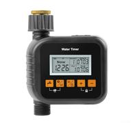 Filteilect Minuteur d'arrosage automatique avec temporisation de pluie et mode manuel/automatique, contrôleur d'irrigation en ABS pour la gestion extérieure du jardin et de la pelouse