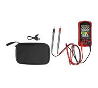 Filteilect Multimètre numérique automatique, rechargeable par USB, TRMS 6000 comptes, avec écran couleur et affichage, détection NCV, stockage de données, lampe de poche, pour AC/DC