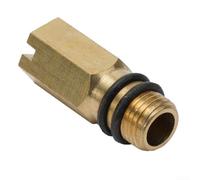 Filteilect Obturation pour robinet d'eau froide et chaude - Embout flexible en laiton - Filetage en laiton - 10 mm - Pour cuisine et salle de bain - Avec rondelles en caoutchouc