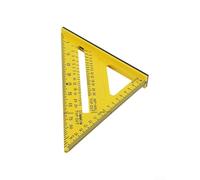 Filteilect Outil à angle droit de 17,8 cm pour menuiserie - Règle triangulaire avec système métrique, marquage multi-angle, base robuste, pour une échelle durable | pour charpentier en plastique de