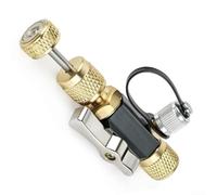Filteilect Outil de retrait de noyau de valve R22 R410A pour CVC, outil de service CVC évalué sous vide avec port latéral, 6,35 mm x 1,6 cm pour manomètres à vide
