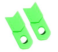 Filteilect Paire de protections de manivelle en silicone pour vélo de route et VTT, 43 mm et 48 mm au choix en noir, rouge, bleu, vert (vert)