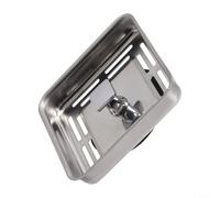 Filteilect Passoire d'évier de cuisine en acier inoxydable de 78 mm, bouchon de vidange carré de salle de bain, filtre à déchets, attrape-cheveux pour douche, bouclier anti-encrassement