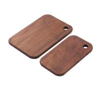 Filteilect Planche à découper en bois de noyer pour camping, pique-nique et barbecue avec trou de suspension et bords lisses, planche à découper portable pour la préparation des aliments en plein air