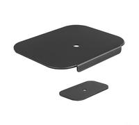 Filteilect Plaque de renfort de support de moniteur, support en acier pour table fine en verre, coussinet antidérapant compatible avec la plupart des bras de moniteur