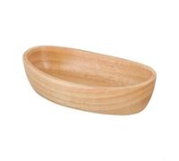 Filteilect Plateau ovale en bois pour servir des plats, des collations, des fruits secs | Bol en bois naturel pour cuisine, fête, décoration d'intérieur | 24 x 15 x 4,5 cm (17 x 9,5 x 4,5 cm)