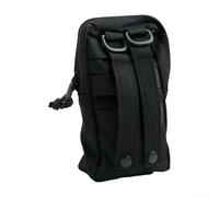 Filteilect Poche de taille extérieure pour la randonnée et le camping, poche utilitaire avec nylon imperméable, 16 x 11,5 x 6 cm, étui à outils avec sangles à double boucle et double sens