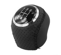 Filteilect Pommeau de levier de vitesse en cuir pour Grande Punto Linea Relais Ducato Boxer 02-14 Transmission manuelle 5 vitesses Noir