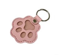 Filteilect Porte-clés collecteur de poils d'animaux de compagnie, fait à la main, souvenir commémoratif pour les propriétaires de chats et de chiens, préservant les souvenirs précieux (rose)