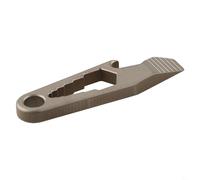 Filteilect Porte-clés décapsuleur en alliage avec tournevis à tête plate et clé hexagonale, outil multifonction pour camping, randonnée, utilisation en extérieur, ouvre-boîte compact pour boucle