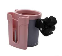 Filteilect Porte-gobelet 3 en 1 pour vélo - Pour bouteille d'eau, support de téléphone et clés - Compatible avec guidon, plastique ABS et cuir synthétique - Accessoire pour le cyclisme - Rose