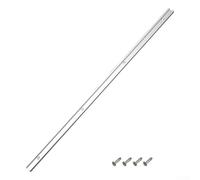 Filteilect Rail en T en aluminium pour table de toupie, rail à fente à onglet de 30/40/50/60 cm avec guide central, compatible avec boulon en T et pince à cliquet, accessoire de table de travail du