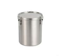 Filteilect Récipient de rangement de cuisine, boîte hermétique en acier de qualité alimentaire, avec valve scellée pour le stockage du thé moulu en grains de café (D1000 ml)