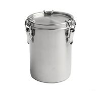 Filteilect Récipient de rangement de cuisine en acier de qualité alimentaire, avec valve scellée pour le stockage du thé moulu grain de café (520 ml)