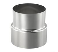 Filteilect Réducteur de conduit de cheminée en acier inoxydable - Adaptateur de tuyau de poêle haute température pour poêle à bois, cheminée double paroi ou cheminée de maçonnerie (Ø100 mm/Ø90 mm)