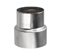 Filteilect Réducteur de conduit de cheminée en acier inoxydable - Adaptateur de tuyau de poêle haute température pour poêle à bois, cheminée double paroi ou cheminée de maçonnerie (Ø70 mm/Ø60 mm)