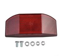 Filteilect Réflecteur arrière pour VTT et vélo de route, film réfléchissant grand angle avec panneau acrylique amélioré, largeur de montage réglable de 15 à 80 mm, M5 inclus