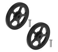 Filteilect Roue pliante en alliage d'aluminium pour vélo avec roulement scellé, roue de rechange de 60 mm de diamètre (noir)