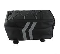 Filteilect Sac de coffre arrière étanche de 8 L pour rangement d'outils de moto, grande capacité pour sacoche de vélo avec intérieur en mousse PE et sangles de sécurité réfléchissantes pour le