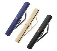 Filteilect Sac de rangement en toile pour canne à pêche et parapluie avec poignées et bandoulière, étui de transport pliable pour matériel de pêche et matériel de pêche, longueur 1,4 m, bleu (noir)