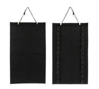 Filteilect Sac de rangement pour ceinture de karaté pour arts martiaux et taekwondo avec grande capacité et support mural, peut contenir jusqu'à 12 ceintures, tissu feutre noir