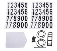 Filteilect Support de plaque d'immatriculation avec bandes en caoutchouc pour tige de selle - Support en PVC noir (D)