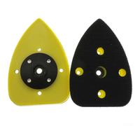 Filteilect Support triangulaire 70 x 100 mm pour meulage et polissage, tampon de ponçage PU + métal avec densité régulière, outil abrasif de rechange doux pour ponceuses électriques