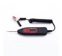 Filteilect Testeur de tension de voiture 5-36 V LCD numérique électrique pour réparation automobile avec lumière LED et sonde à ressort de 1,65 m