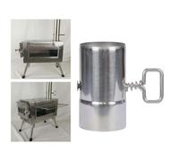 Filteilect Tuyau de poêle avec amortisseur - Tube d'extension de cheminée en bois - En acier inoxydable - Dissipation de la chaleur - Pour intérieur et extérieur