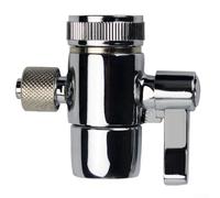 Filteilect Vanne de dérivation d'évier pour tube RO de 6,35 mm, filetage femelle M22, répartiteur en laiton compatible avec les robinets standard, filtre à eau au-dessus du comptoir