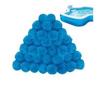 Filter Balls, Swimming Pool Replacement, 200g Polishers Efficient 1 inch Diameter & Pump Compatible, Clean Water Maintenance for Outdoor Pond Breaststroke and Maintenance Frequency