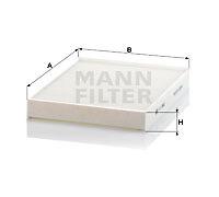 Filter; interior air MANN-FILTER CU 2842 for ;AUDI;PORSCHE;VW