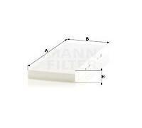 Filter; interior air MANN-FILTER CU 3955 for ;AUDI;VW