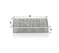 Filter; interior air MANN-FILTER CUK 2030 for JAGUAR
