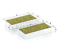 Filter; interior air MANN-FILTER FP 26 028-2 for MERCEDES-BENZ