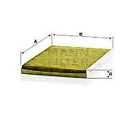 Filter, interior air MANN-FILTER FP 2882 for ,AUDI,SEAT,SKODA,VW,VW (FAW)