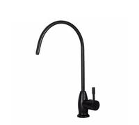 Filter Water Tap, Kitchen Stainless Steel Sandblasted Faucet, 360° Rotat,Black