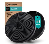 FilterBase® Lot de 2 filtres à charbon Ø 175 x 36 mm pour hotte Ciarra CBCF003 - filtre de rechange