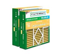 FilterBuy Bryant Carrier FAIC0021A02 FILBBFNC0021 FILCCFNC0021 FILCCFNC0021 FILCCFNC0021 Lot de 2 filtres à air plissés compatibles avec les modèles de purificateur d'air FNCCAB-0021 FNCCAB0021 19 x