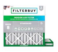 FilterBuy Lot de 2 filtres à air comprimés MERV 8 30 x 30 x 2 cm