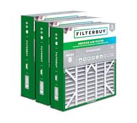Filterbuy Lot de 3 filtres à air 50,8 x 63,5 x 15,2 cm, filtres à air plissés pour four CVC Aprilaire Space-Gard 201/2200/2250 (taille réelle : 50 x 61 x 15 cm)
