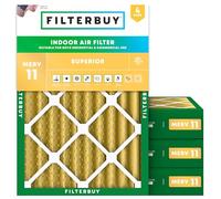 FilterBuy Lot de 4 filtres à air comprimés Merv 11 28 x 30 x 4 mm
