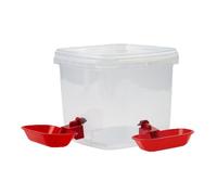 Filtered Waterer - Automatic Liquid Feeder for Dogs | Large Capacity Tank with Food Grade Clear Resin & Gentle Waterfall Rooms, Kitchens, Patios and Travel Crates