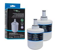 FilterLogic FFL-180SK | Lot de 2 - Filtre à eau compatible avec Samsung HAFIN2/EXP, DA29-00003G, HAFIN2, HAFIN1/EXP, HAFIN1, DA29-00003F, DA97-06317A Cartouche filtrante pour réfrigérateur américain