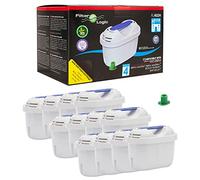 FilterLogic FL402H | Lot de 12 - Cartouche Filtrante compatible avec Brita Maxtra+ Filtre à Eau pour Carafe Marella Style Flow Elemaris Fun - Tassimo