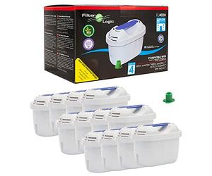 FilterLogic FL402H | Lot de 12 - Cartouche Filtrante compatible avec Brita Maxtr Filtre à Eau pour Carafe Marella Style Flow Elemaris Fun - Tassimo