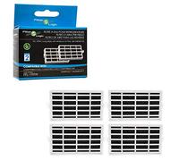 FilterLogic | Lot de 4 - Filtre à air Anti-Bactérien compatible avec Whirlpool, Indesit, IKEA, KitchenAid, Hotpoint, Microban ANT001, ANT-001, ANTF-MIC 481248048172 pour réfrigérateur américain