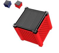 Filternatur Horse Water Trough Filter, Stock Tank Pool Filter with Activated Carbon and Filters Cotton, for Aquarium, Ponds, Fish Tank, Water Tanks, Waters Purification (Red)